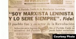 Castro afirma que es comunista.